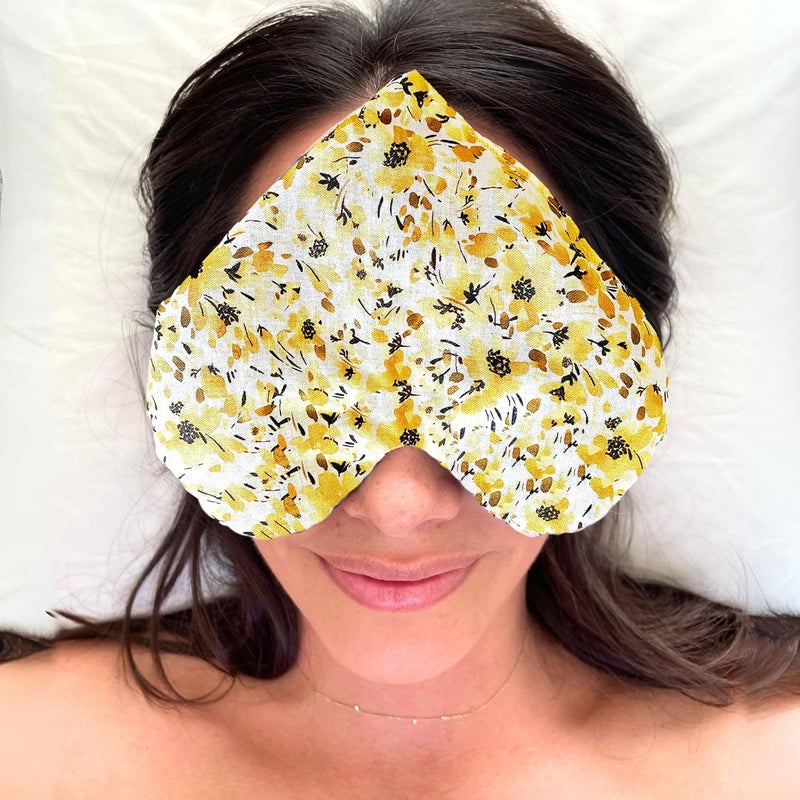 stillnus Weighted Heart Eye Pillow with Organic Lavender & Flaxseed – Relaxation Gift for Women, Meditation Tool, Mindful Rest, Cooling Eye Mask, Wellness Self-Care Kit - Image 2